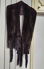 sciarpa pelliccia di visone, stola 