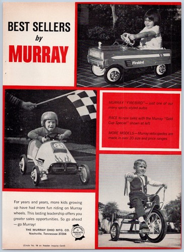 1970 murray ohio pedal cars - pedal,