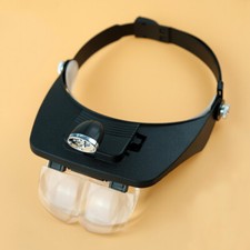 Lente d'ingrandimento testa lente d'ingrandimento mani libere 1,2X/1,8X/3,5X LED lente d'ingrandimento