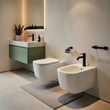 Sanitari sospesi WC e Bidet in