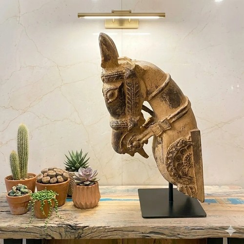 Mano legno scolpito cavallo - legno,