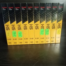 LOTTO 10 PZ VHS KODAK E-60