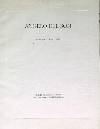 Angelo del bon barilli renato - bon,