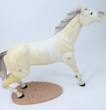 The Lone Ranger Cavallo Argento con Base Piastra Supporto Vintage 1973 Gabriel Ind (V1)