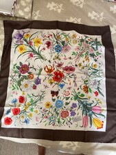 Gucci Foulard in seta Flora Accornero Vintage '70
