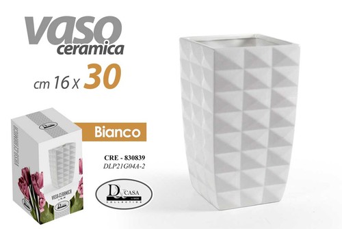 Vaso bianco alto - vaso,