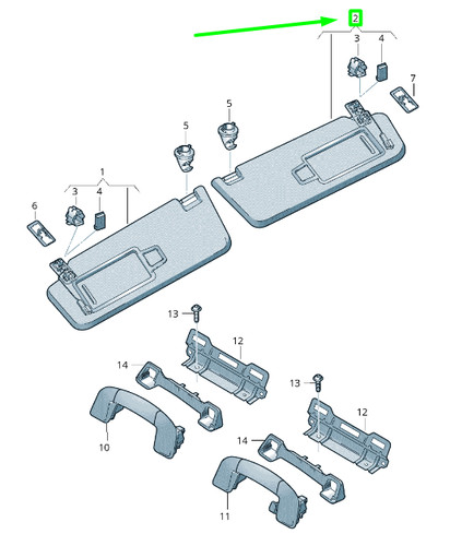 Nuovo parasole passat - vw,