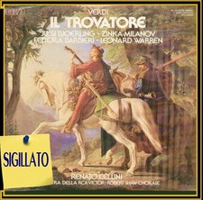 GIUSEPPE VERDI " IL TROVATORE " BOX 2 LP SIGILLATO MONO - RCA  (RENATO CELLINI)