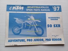 KTM 50 SXR Pro-Junior Pro-Senior Adventure 1997 catalogo ricambi TELAIO original