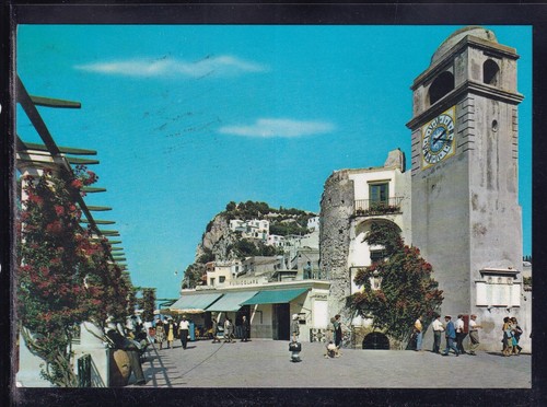 Cartolina capri piazza della - cartolina,