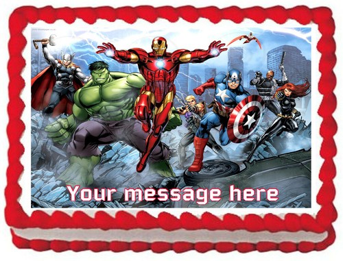 The avengers party cake topper - party,
