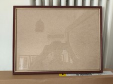 Cornice 33 x 44 con vetro vero e pannello di MDF, anni 80 - 33x44 44x33