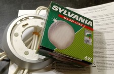 PLAFONIERA FARETTO TONDA GRIGIA  PAN PROMO23 CON LAMPADA SILVANIA 6W 3000K GX53
