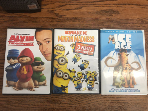 Three dvds kids bundle - three,