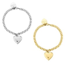 Bracciale Donna Cuore Acciaio