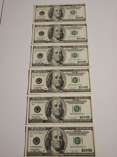 Vendo banconote da - 6, us