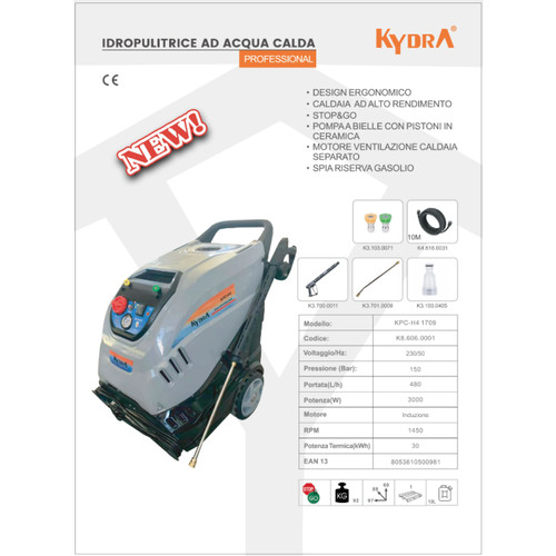 Kydra kpch4 1709 idropulitrice - kydra,