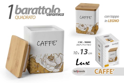 Barattolo caffè quadrato