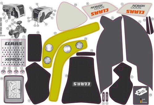 Adesivo rolly toys minitrac - adesivo,