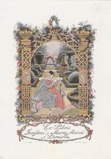 Exlibris Bookplate Rasterdruck