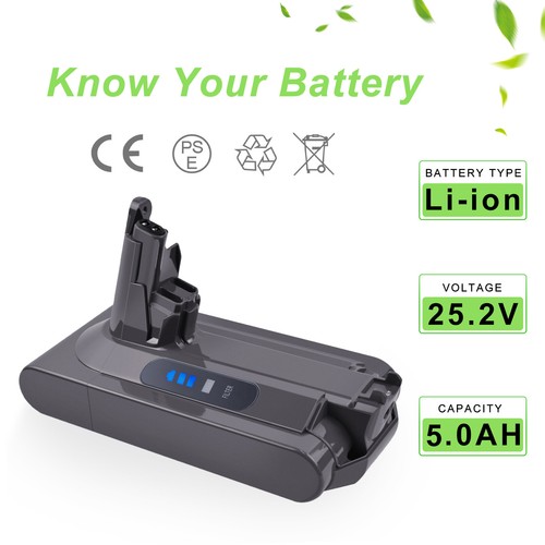 5ah batteria per dyson - 25,2v,