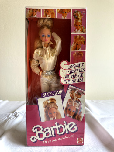 Barbie super hair 1986 nrfb - super,