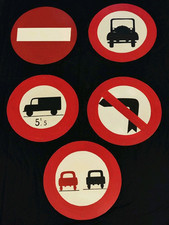 Segnaletica Stradale - Vintage Anni '40 '50 - Scuola Guida - N. 27 Cartelli