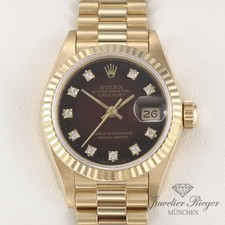 Rolex Lady Datejust oro giallo 750 diamanti automatico oro donna