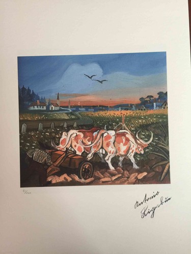 Antonio ligabue litografia - antonio,