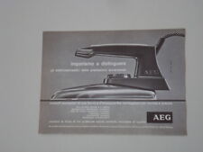advertising Pubblicità 1968 FERRO DA STIRO AEG