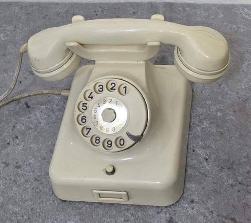 Vecchio telefono disco w48 - telefono,