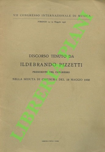 Pizzetti ildebrando discorso - ildebrando,