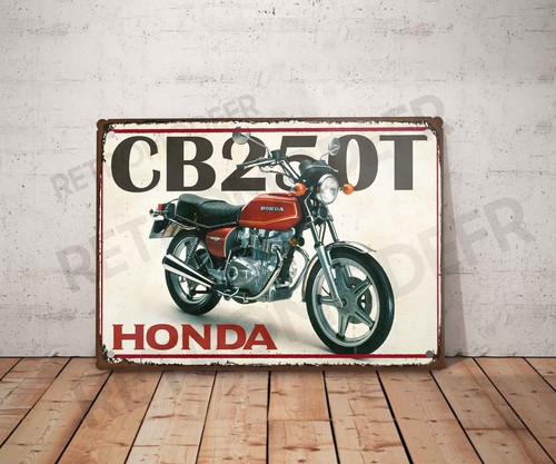 Plaque métal vintage honda - métal, cb