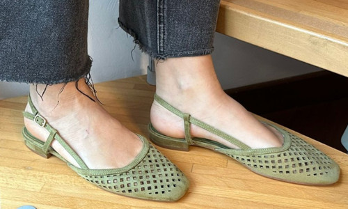 Sandali estivi donna verde