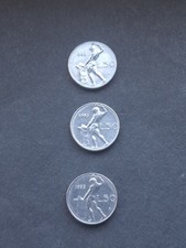 Moneta Da 50 Lire Piccole 1993 Rara Storica Repubblica Italiana 3Pz