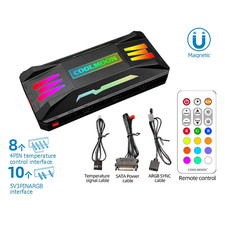 COOLMOON RGB Controller 4Pin PWM 5V 3Pin ARGB Ventola Di Raffreddamento Telecoma