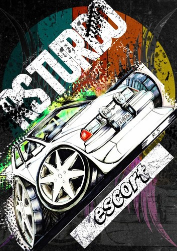 Poster retro escort - poster,