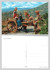 Postcard carretto siciliano - carretto,