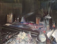 Pino Ponti - olio su tela firmato