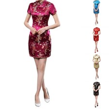 Cheongsam Vestito Slim Dress