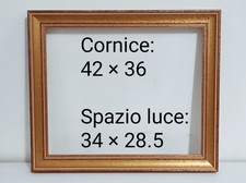 Cornice in legno oro dorata in