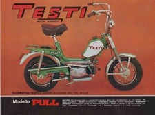 advertising Pubblicità-CICLMOTORE TESTI PULL  1971- MOTOITALIANE MOTOSPORT EPOCA
