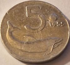 ITALIA MONETA 5 LIRE DEL 1955