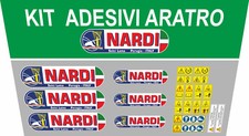 KIT ADESIVI DECALCOMANIA ARATRO NARDI CON AVVERTENZE E SIMBOLI