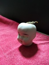 Testa Bambola AUTOMA antica Fine 800 Rara . Cm 4,5 H , Collo Cm 1,8 