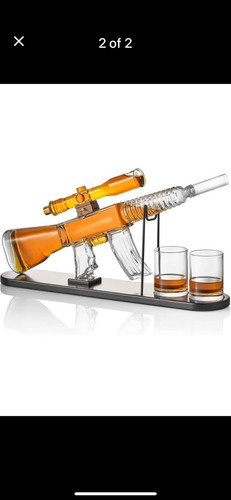 Gun whiskey decanter set - decanter,