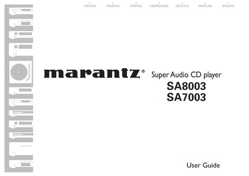 Marantz sa8003 player - sa8003, cd