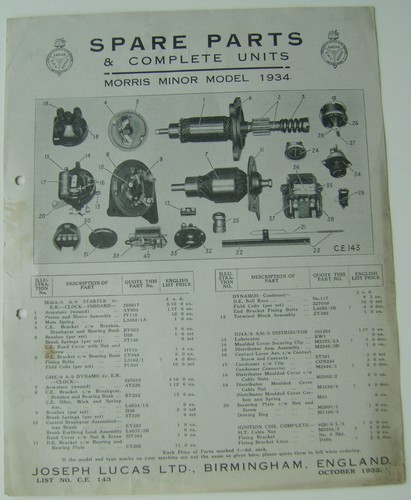 Morris minor 1934 - 1934, cav