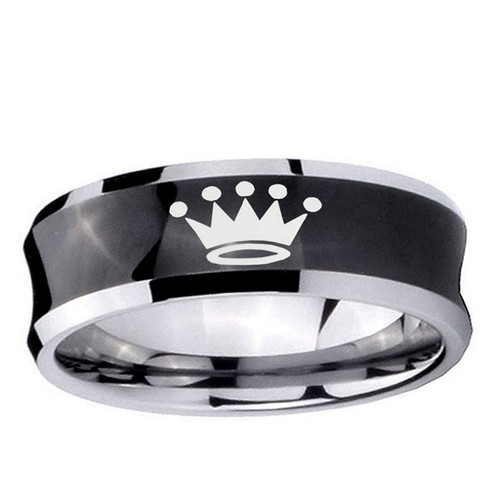 Crown engraved tungsten - crown,