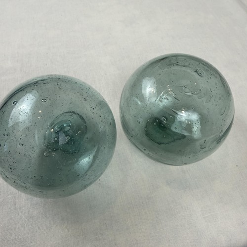 Coppia palline bolle vetro